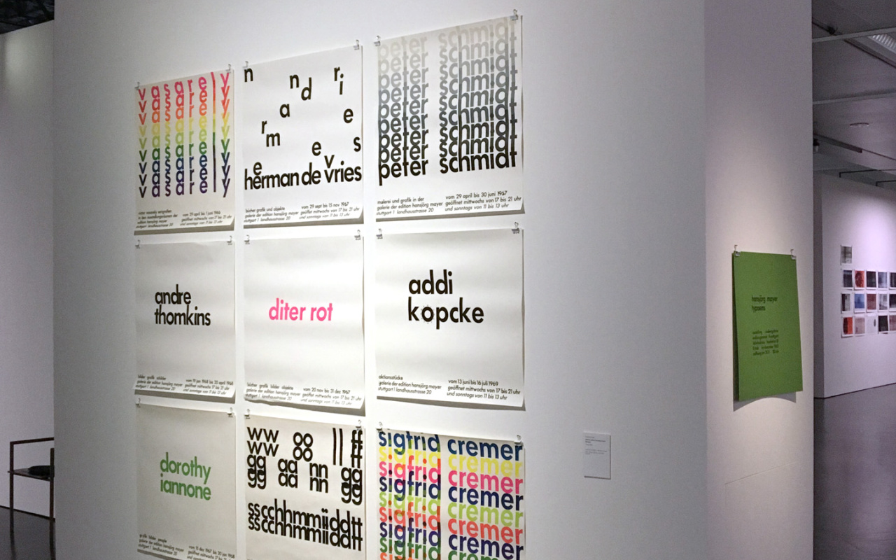 View of the exhibition »Hansjörg Mayer. The Smell of Ink«