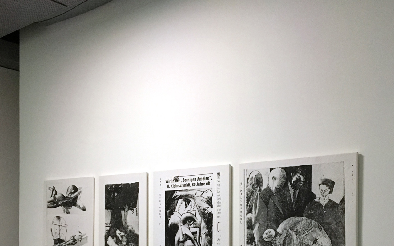 View of the exhibition »Hansjörg Mayer. The Smell of Ink«