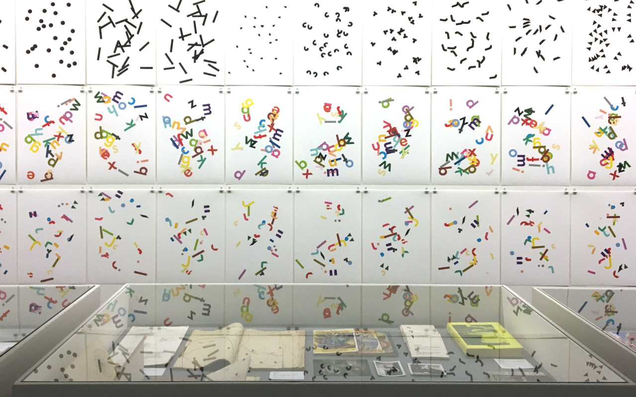 View of the exhibition »Hansjörg Mayer. The Smell of Ink«