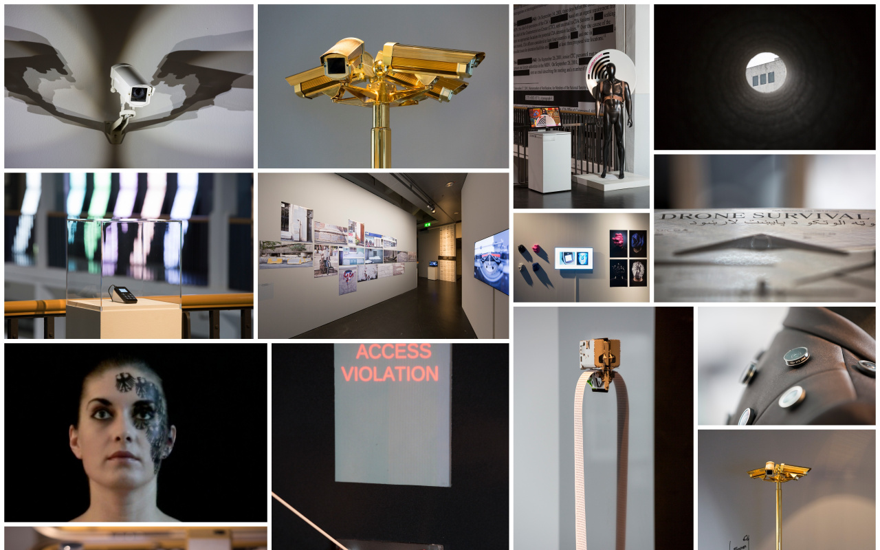 Verschiedene Ansichten der Ausstellung »GLOBAL CONTROL AND CENSORSHIP«