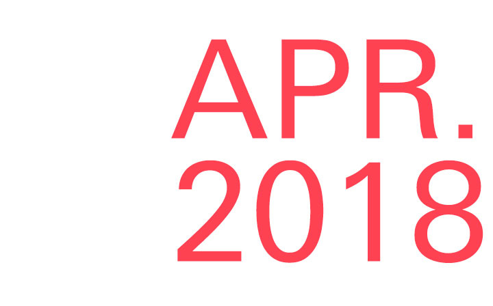 Schriftzug »Apr. 2018«