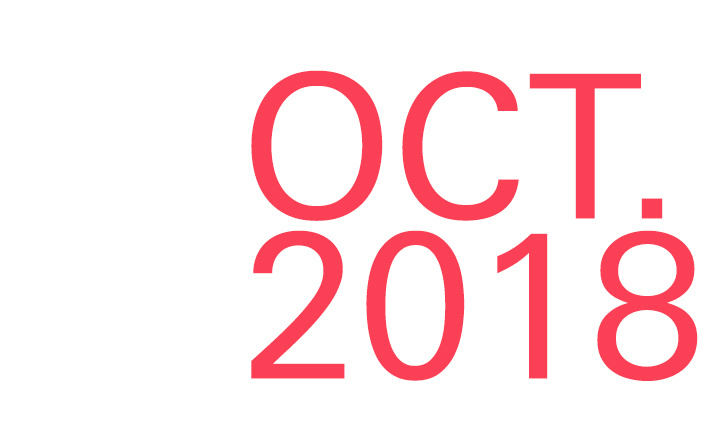 Lettering »OCT. 2018«