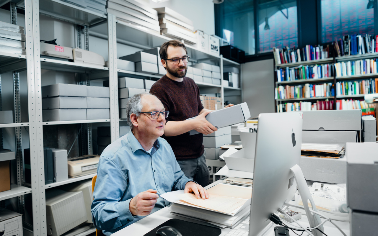 Archivists at work