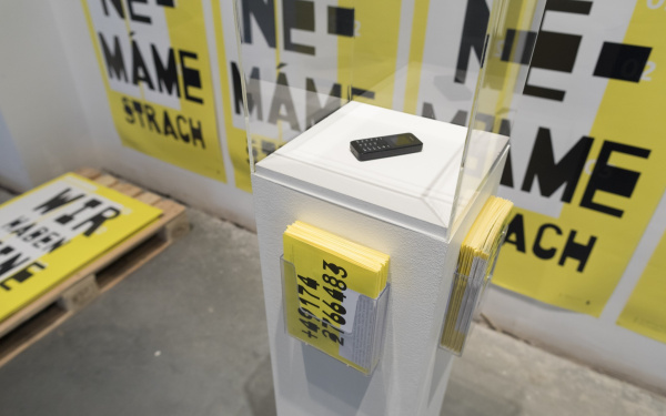 Blick in die Ausstellung »GLOBAL CONTROL AND CENSORSHIP« in Žilina