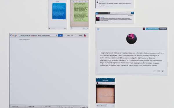 On a canvas several screenshots are displayed