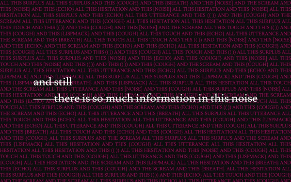 Bild aus dem Klang-Essay »On The Apparent Meaningless Texture of Noise« des brasilianischen Künstlers Pedro Oliveira