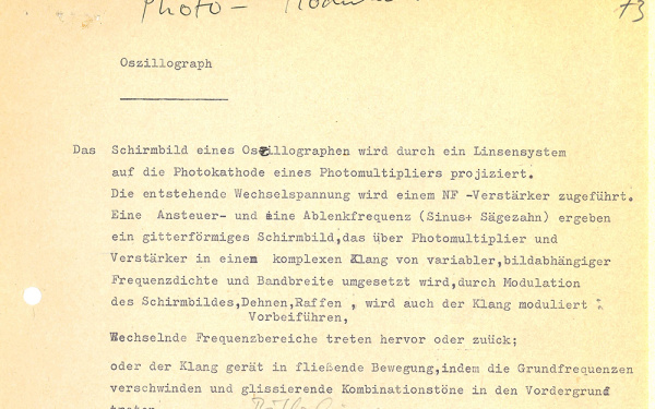 Archive documents from the "Studio Hermann Heiß" archives
