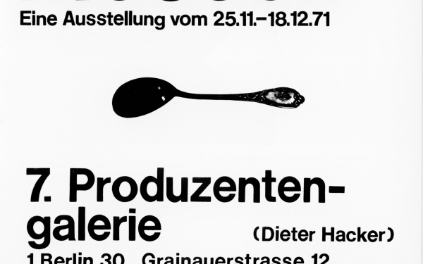 Plakat mit Text: Kunstkritik ist ein stumpfes Messer