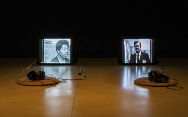 Blick in die Ausstellung »Writing the History of the Future. Signature Works of the Singular ZKM Media Art Collection«, 17. Dezember, 2021 - 3. April, 2022, Gwangju Museum of Art
