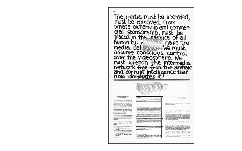 Gene Youngblood, ohne Titel, in. »Radical Software«, Vol. 1, Nr., 1, S. 16