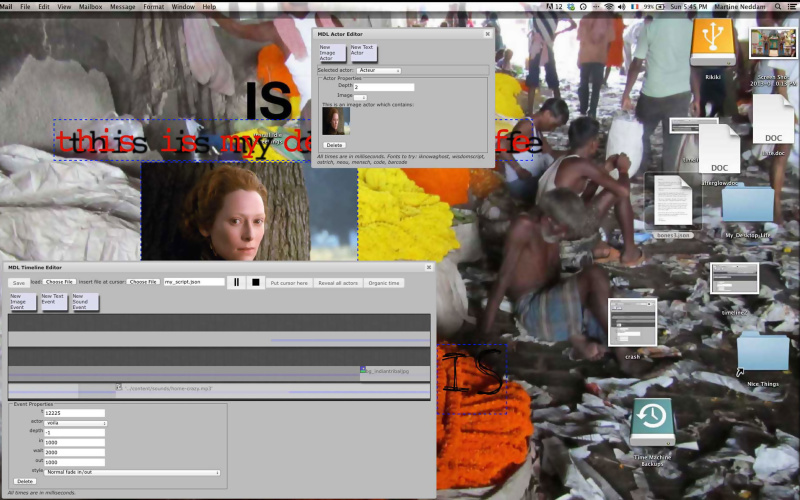 Ein Desktop mit geöffneten Programmen