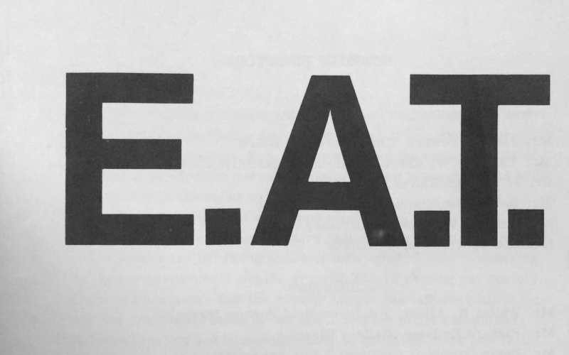 Die Buchstaben E.A.T.