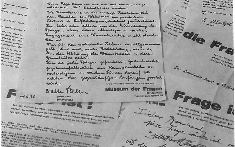 Bernhardt Sandfort, »Das Museum der Fragen«, 1978