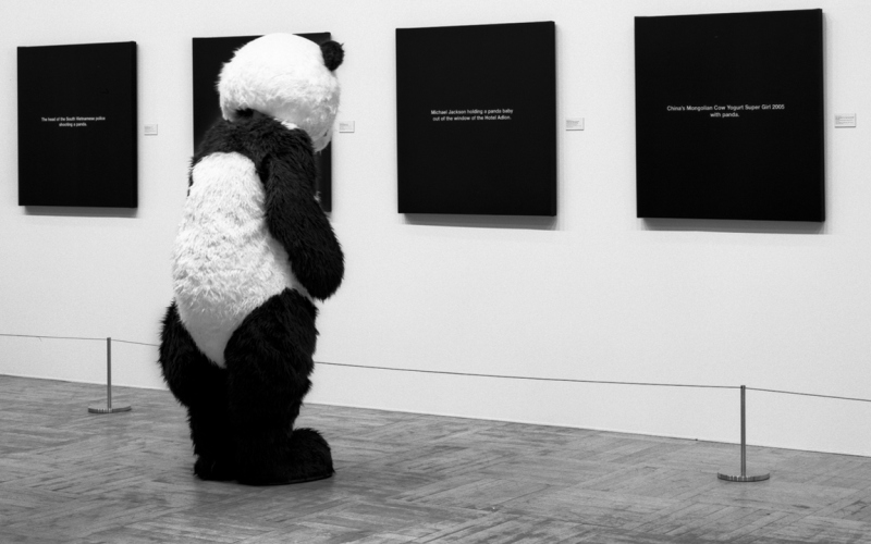 Michael Schirner, »Pictures in our Minds«, NRW-Forum Düsseldorf, Performance Shot, 2007