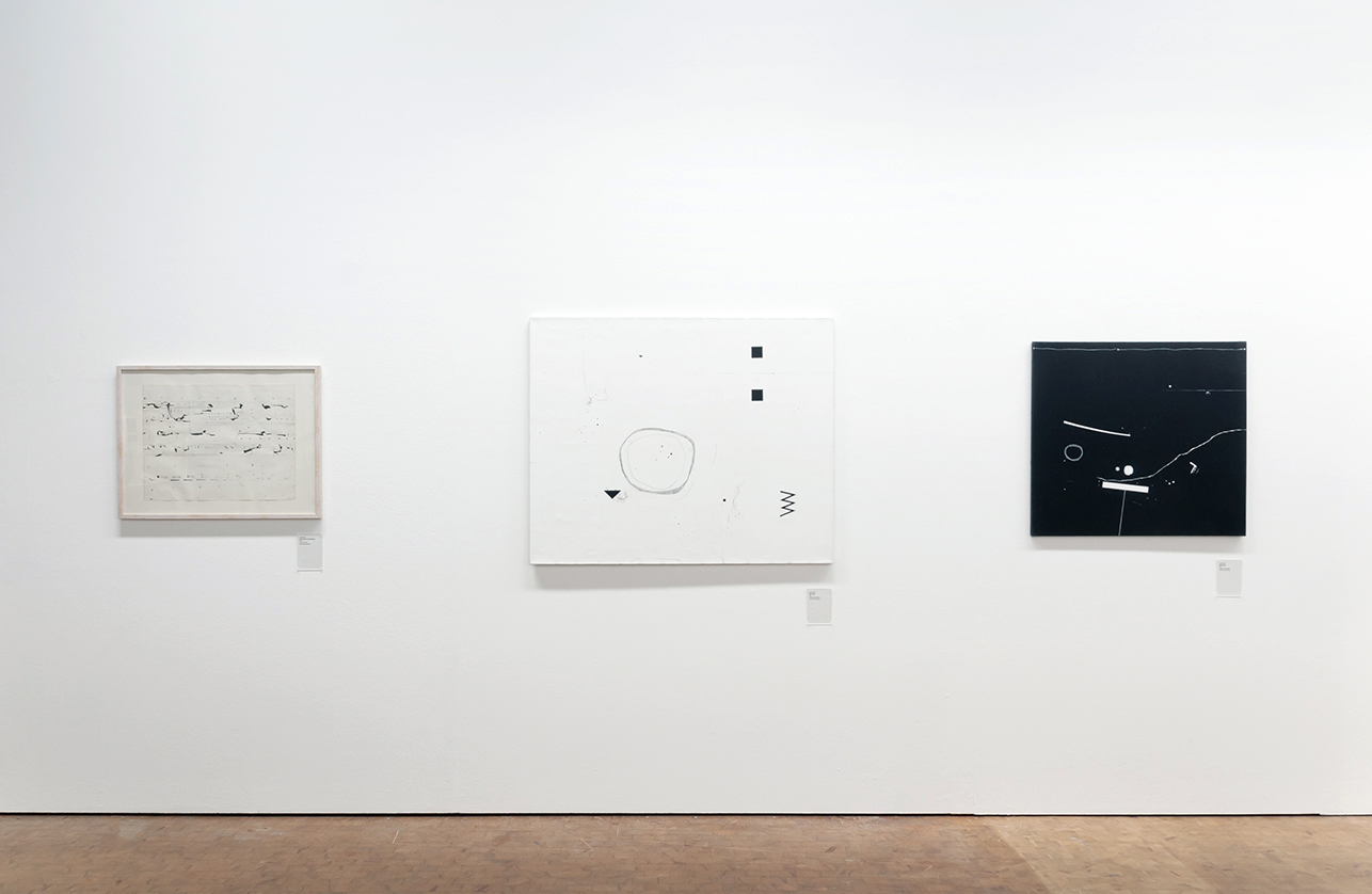Blick in die Ausstellung mit dem Titel »Der Algorithmus des Manfred Mohr«