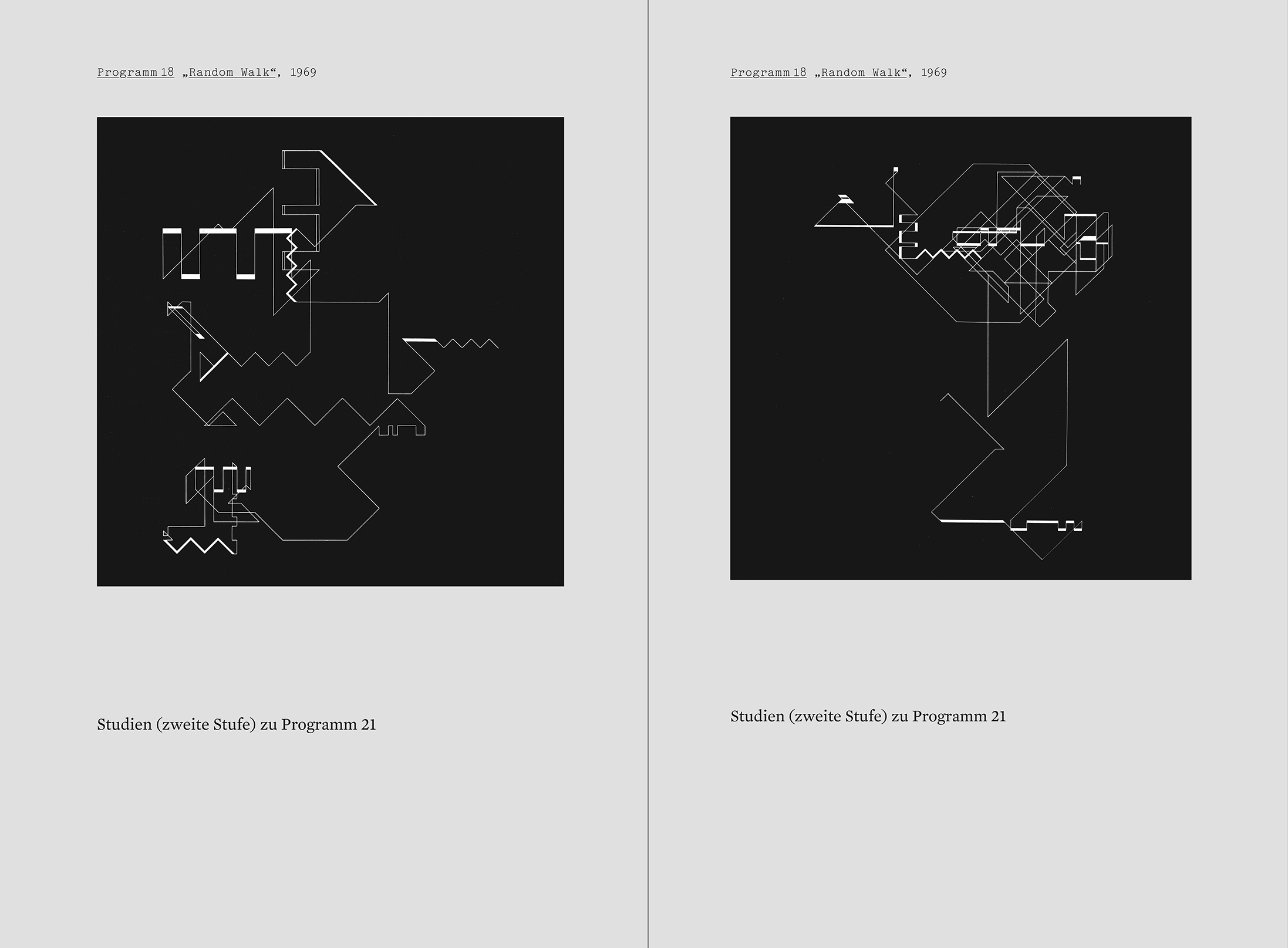 Beispielseiten aus der Publikation »Der Algorithmus des Manfred Mohr«