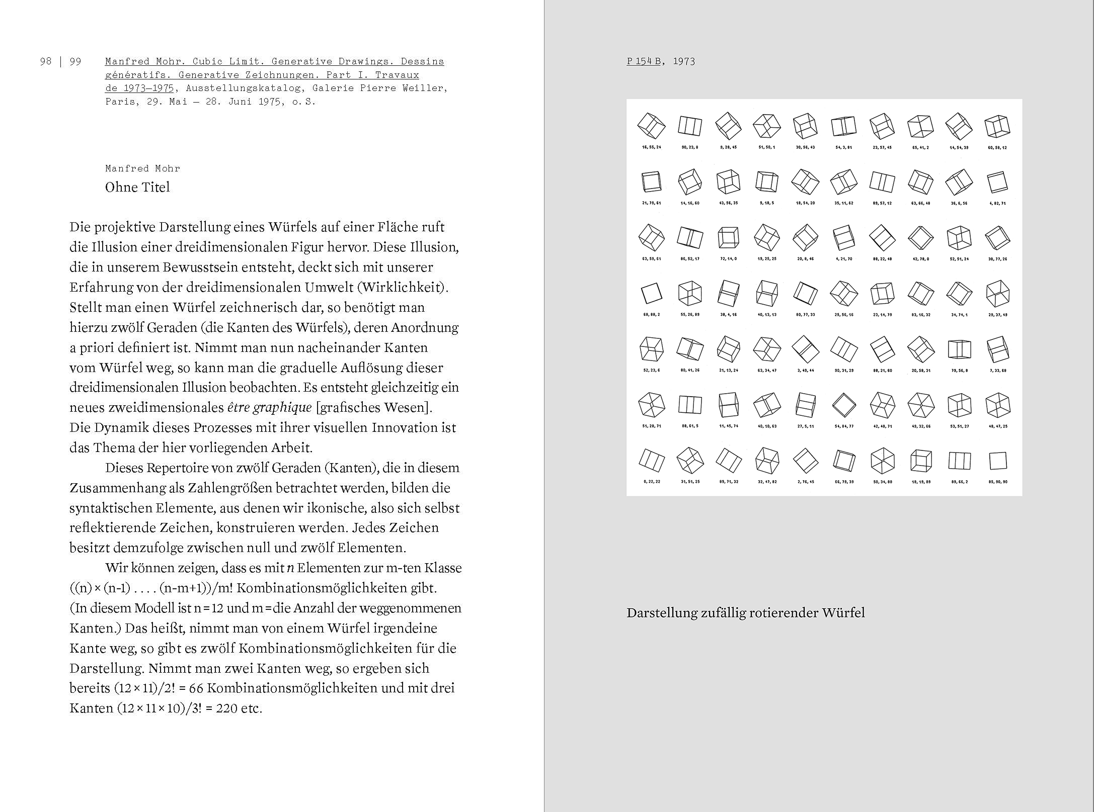 Beispielseiten aus der Publikation »Der Algorithmus des Manfred Mohr«