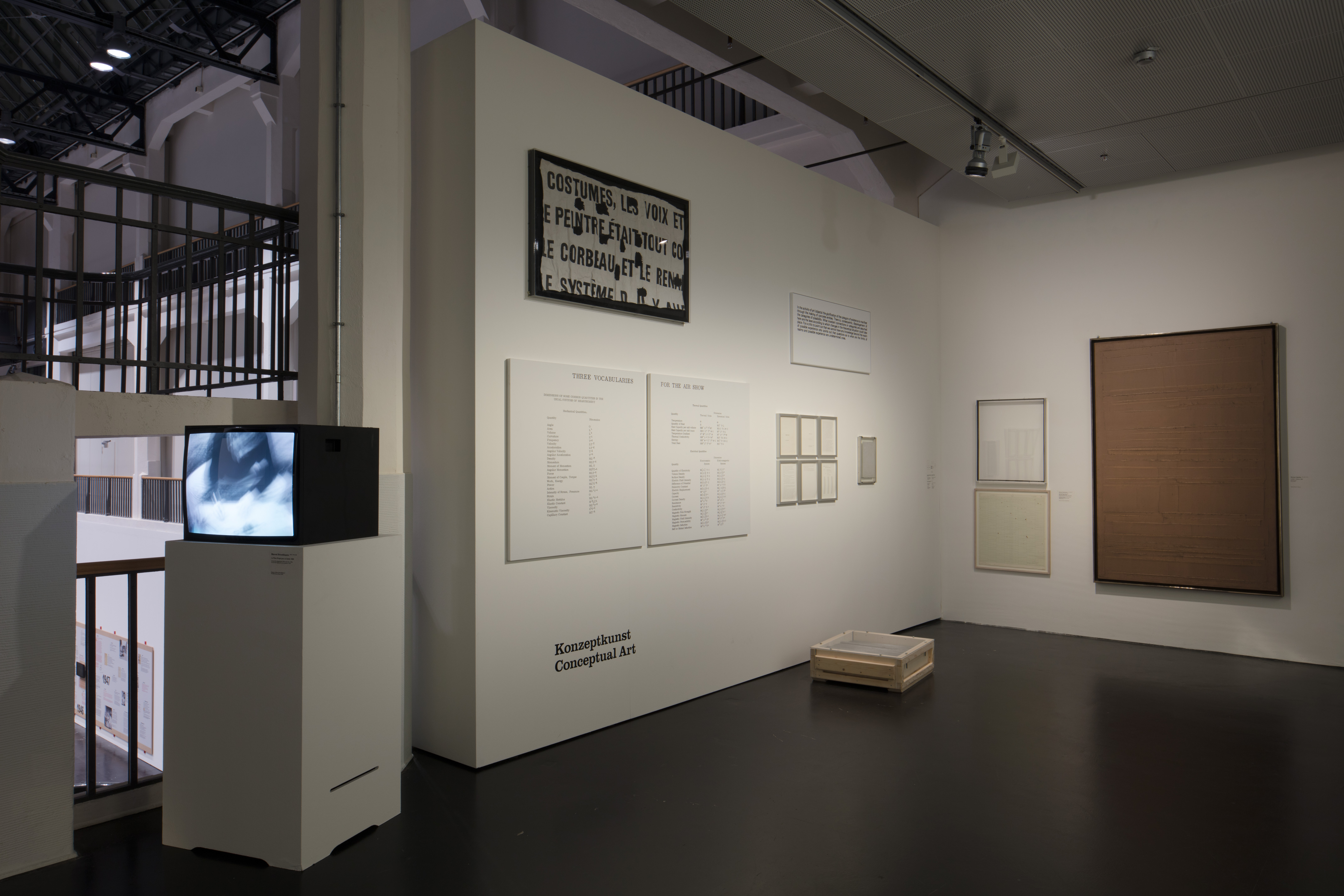 Blick in die Ausstellung »Kunst in Europa 1945-1968«.