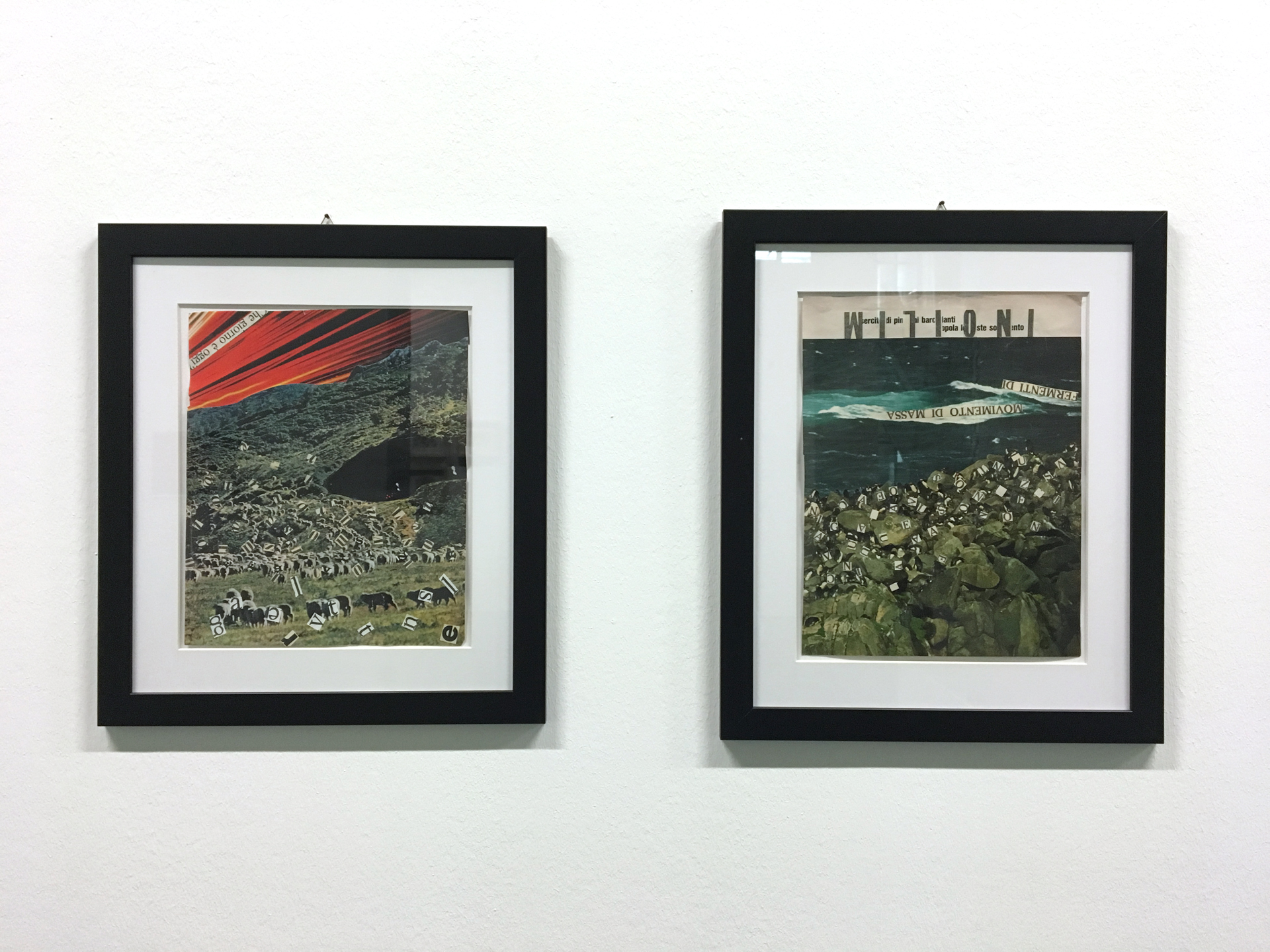Blick in die Ausstellung »Nanni Balestrini. Wer das hir liest braucht sich vor nichts mehr zu fürchten«