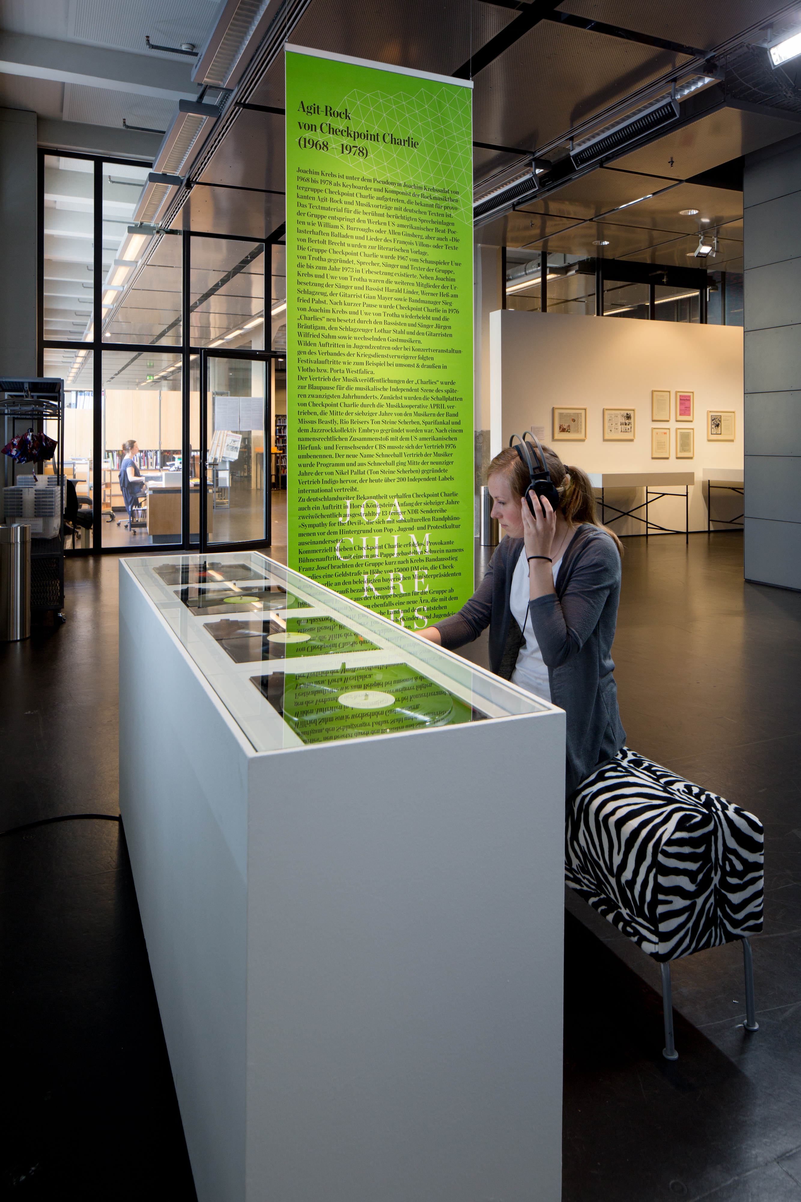 View of the exhibition »Joachim Krebs: Deleuze and the Sampler as an Audio-Microscope«