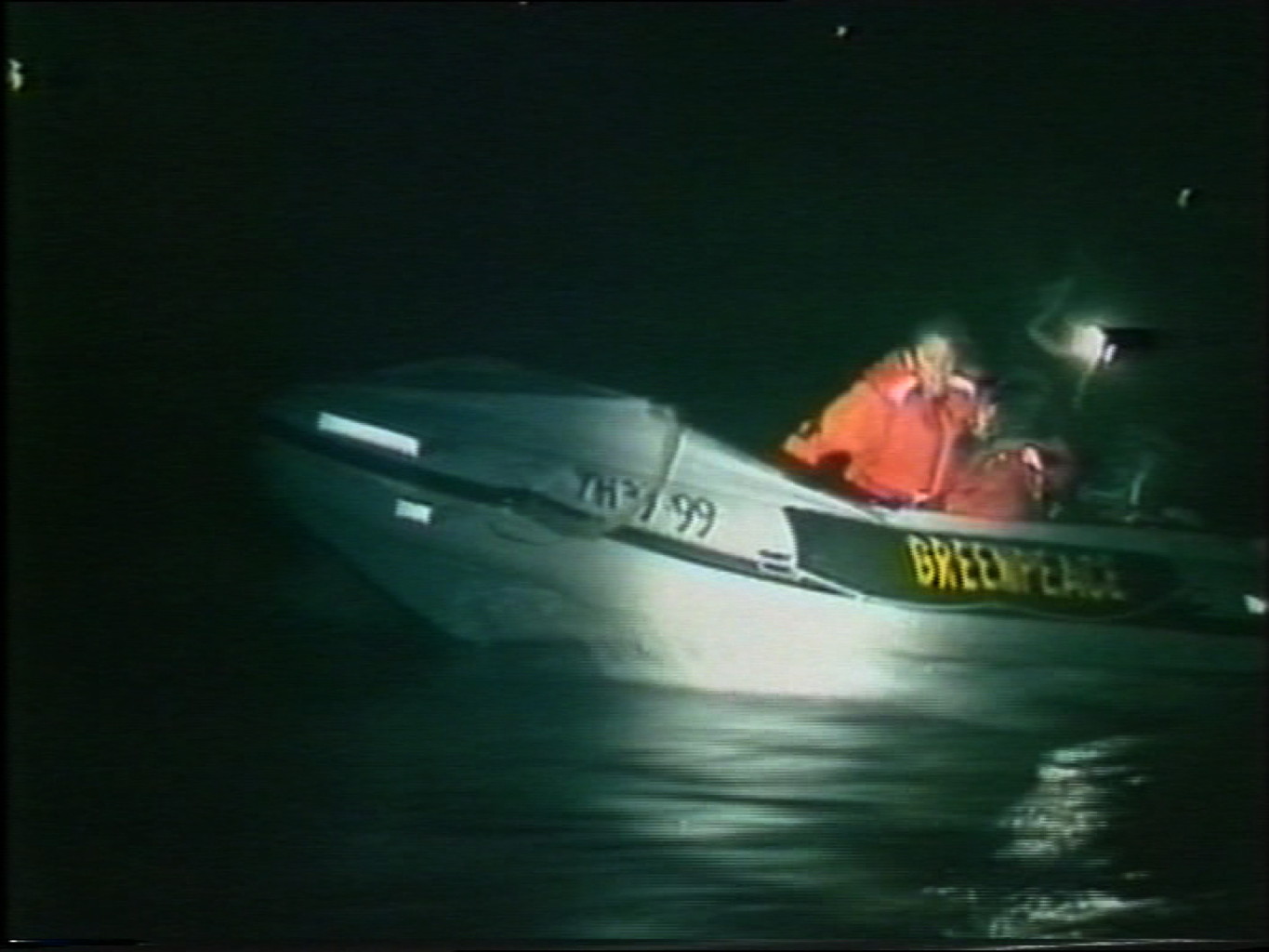 8.9. / 9.9.87 Trave / Lübecker Hafen, Greenpeace gegen Atommülltransporter Sigyn