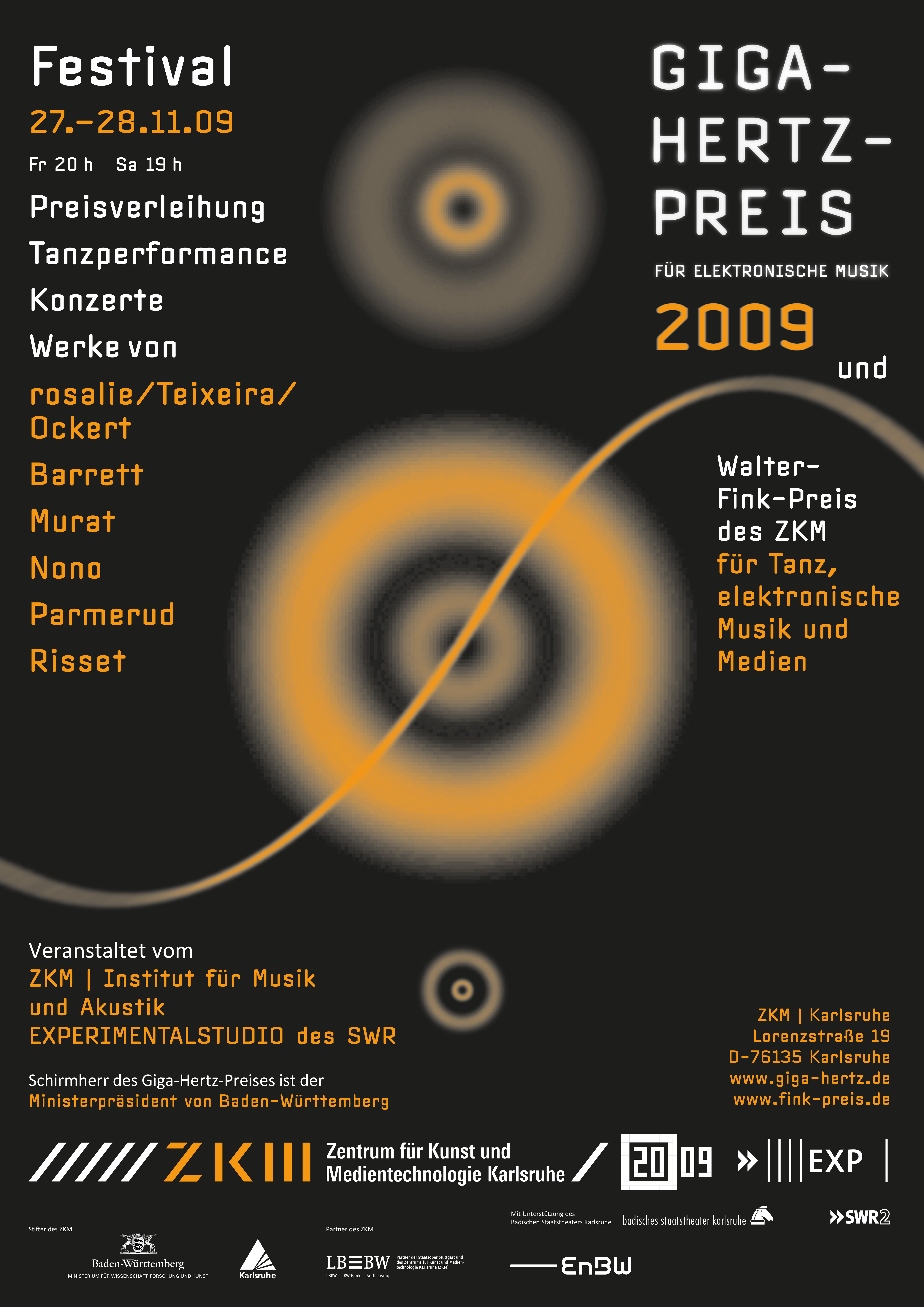 Poster Giga-Hertz Award 2009 at ZKM | Karlsruhe