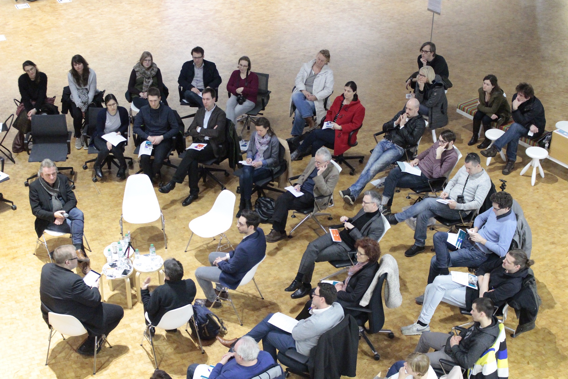 View of the discussion round from above
