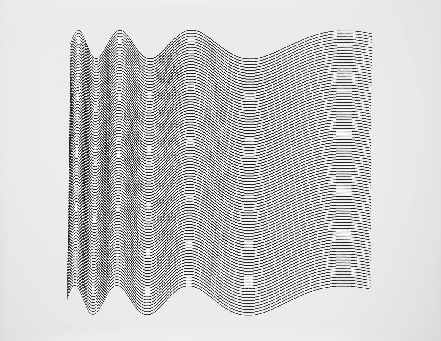 Ninety Parallel Sinusoids with Linearly-Increasing Period
