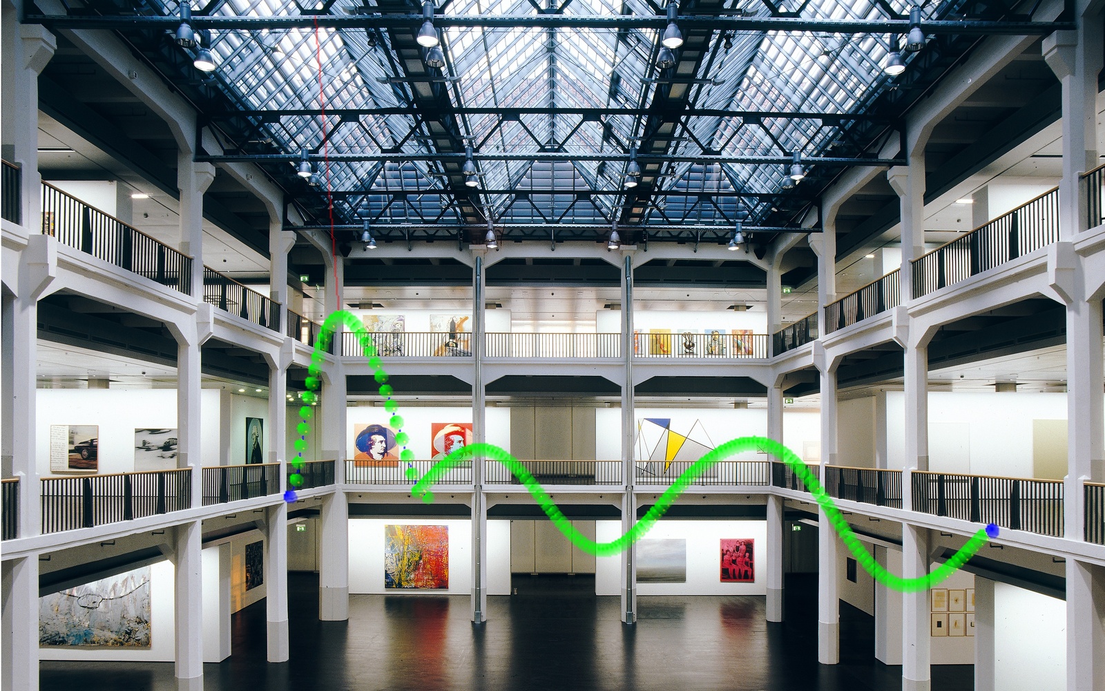 Darstellung physikalischer Modelle im Museumsraum