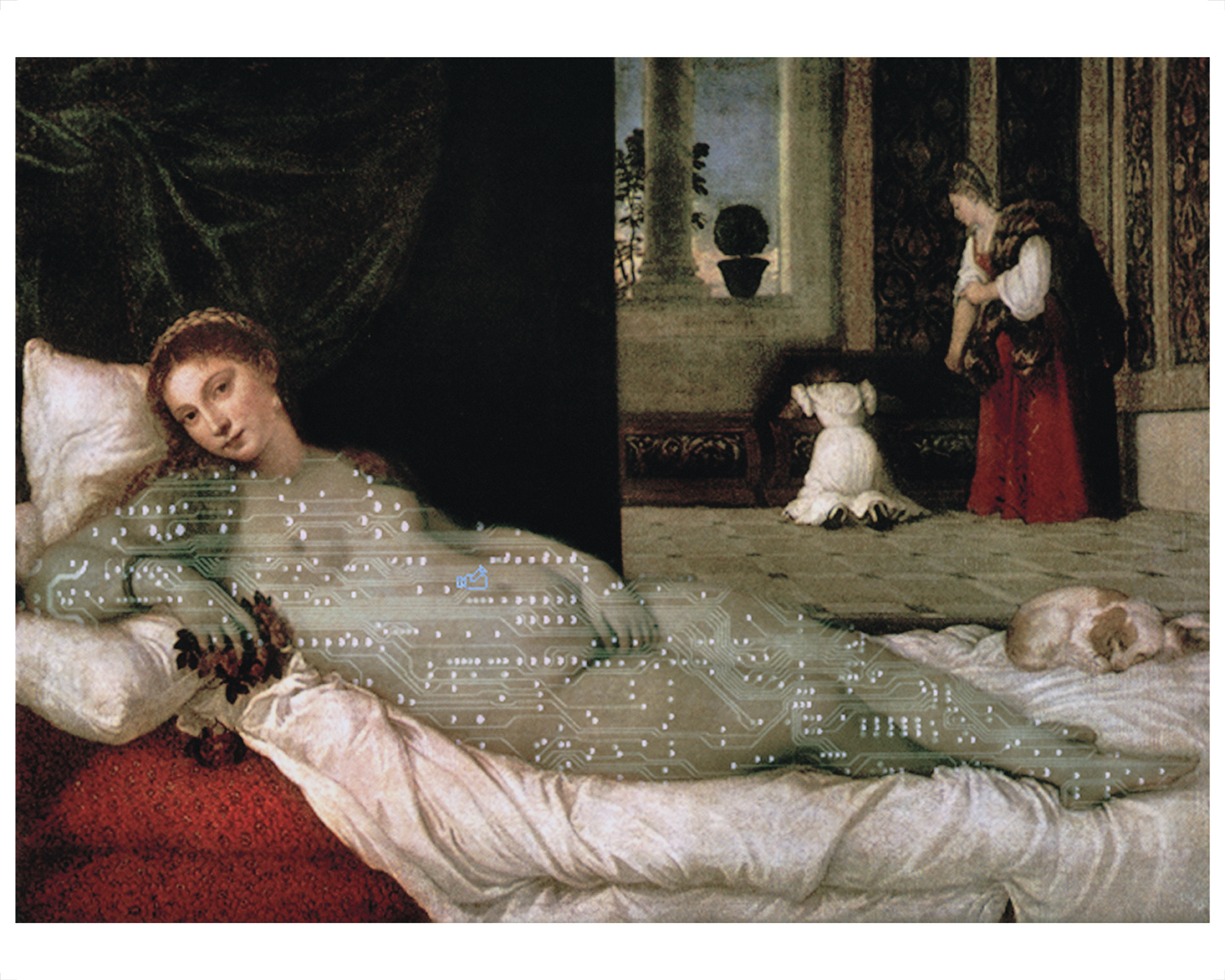 Lynn Hershman Leeson, Digital Venus-Titian; 1988  Digitaldruck