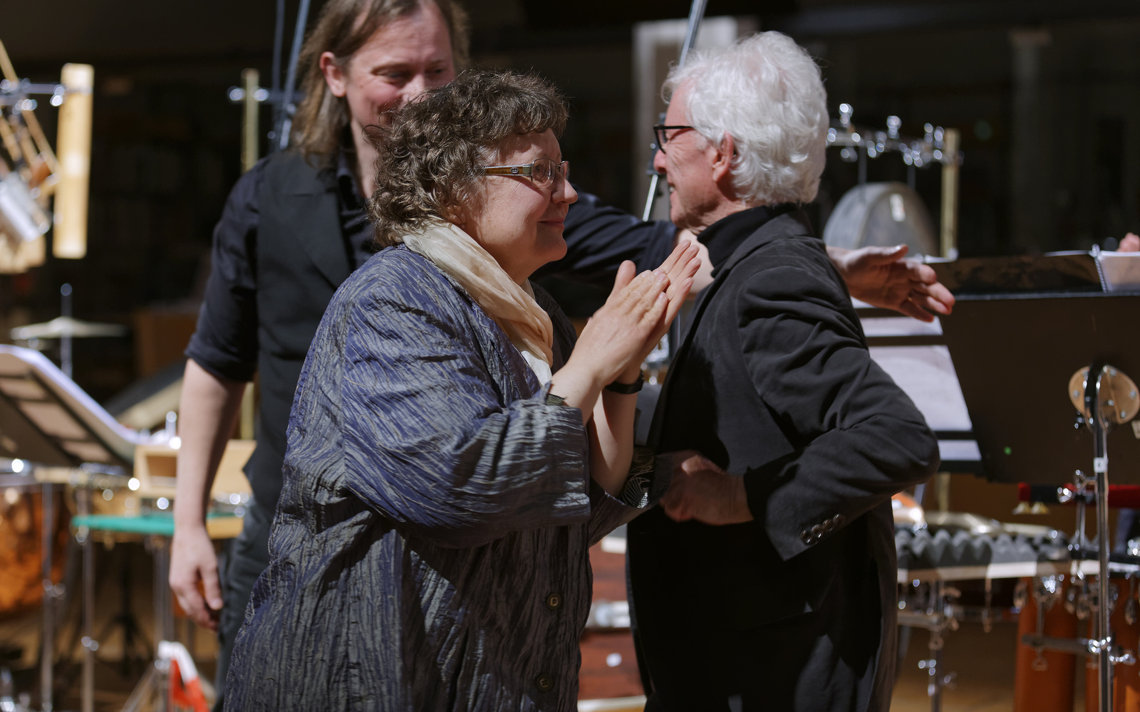Uraufführung der Komposition Exodus von Adriana Hölszky durch das Percussion Ensemble Stuttgart am ZKM, 2016