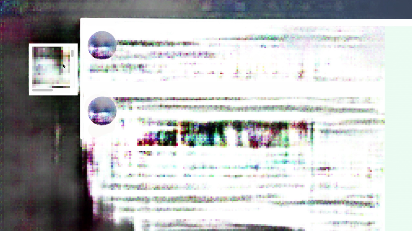 Überlagerte Screenshots