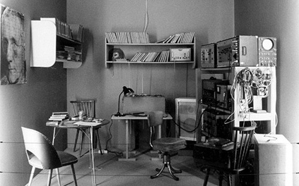 View of the reconstruction of the studio of Herman Heiß