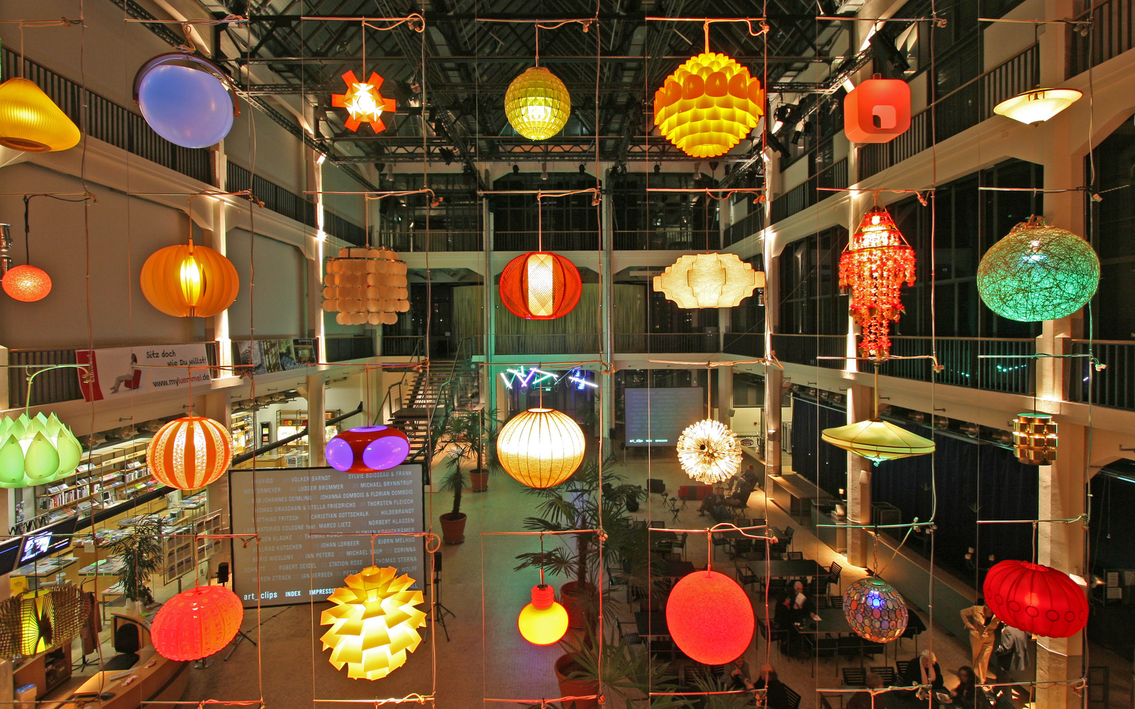 Installationsansicht "Space Invaders"