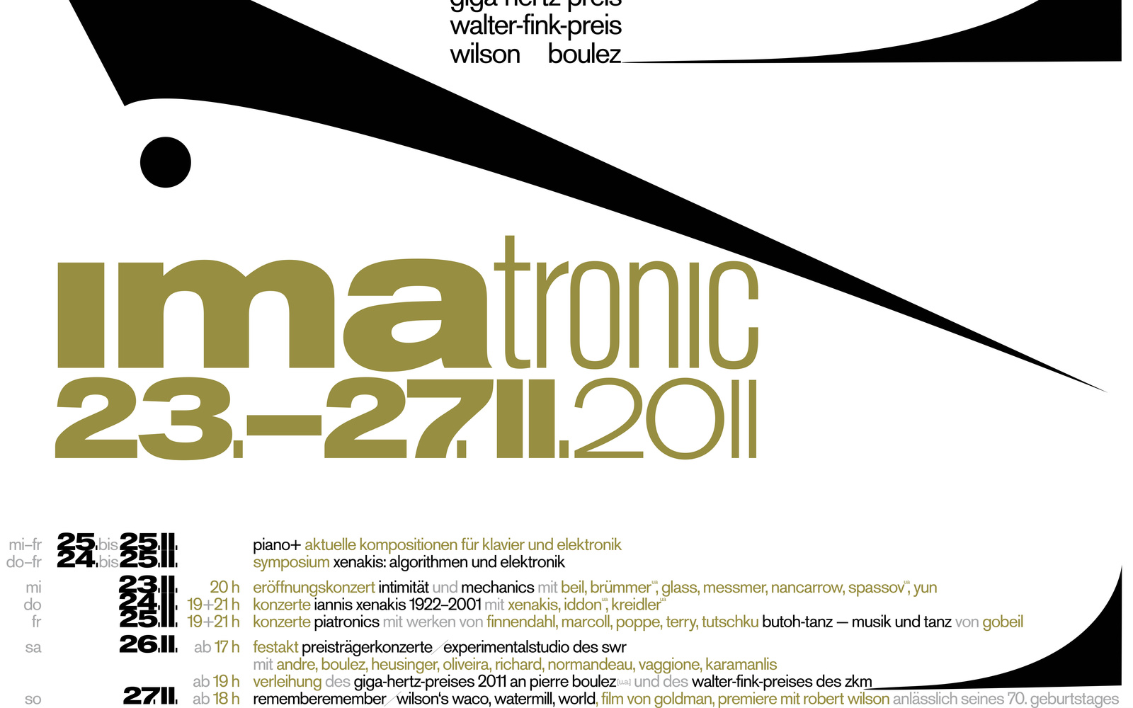 Webbanner des IMATRONIC 2011 am ZKM | Karlsruhe