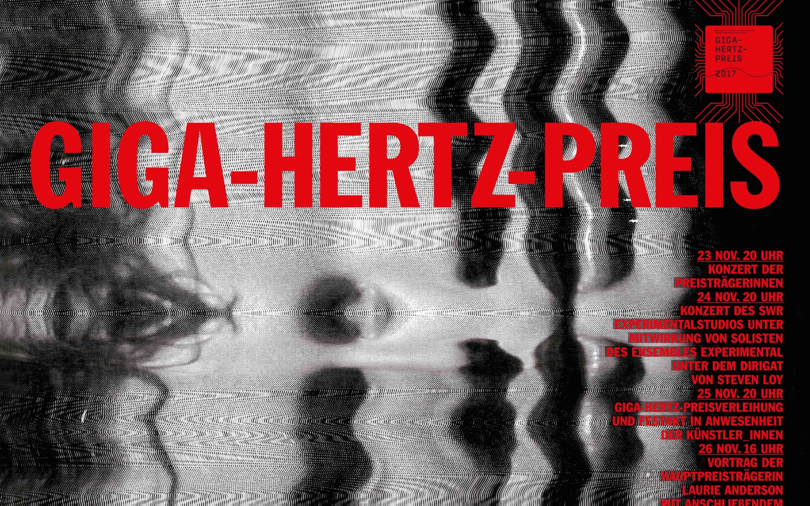 Webbanner des Giga-Hertz-Preis 2017 am ZKM | Karlsruhe