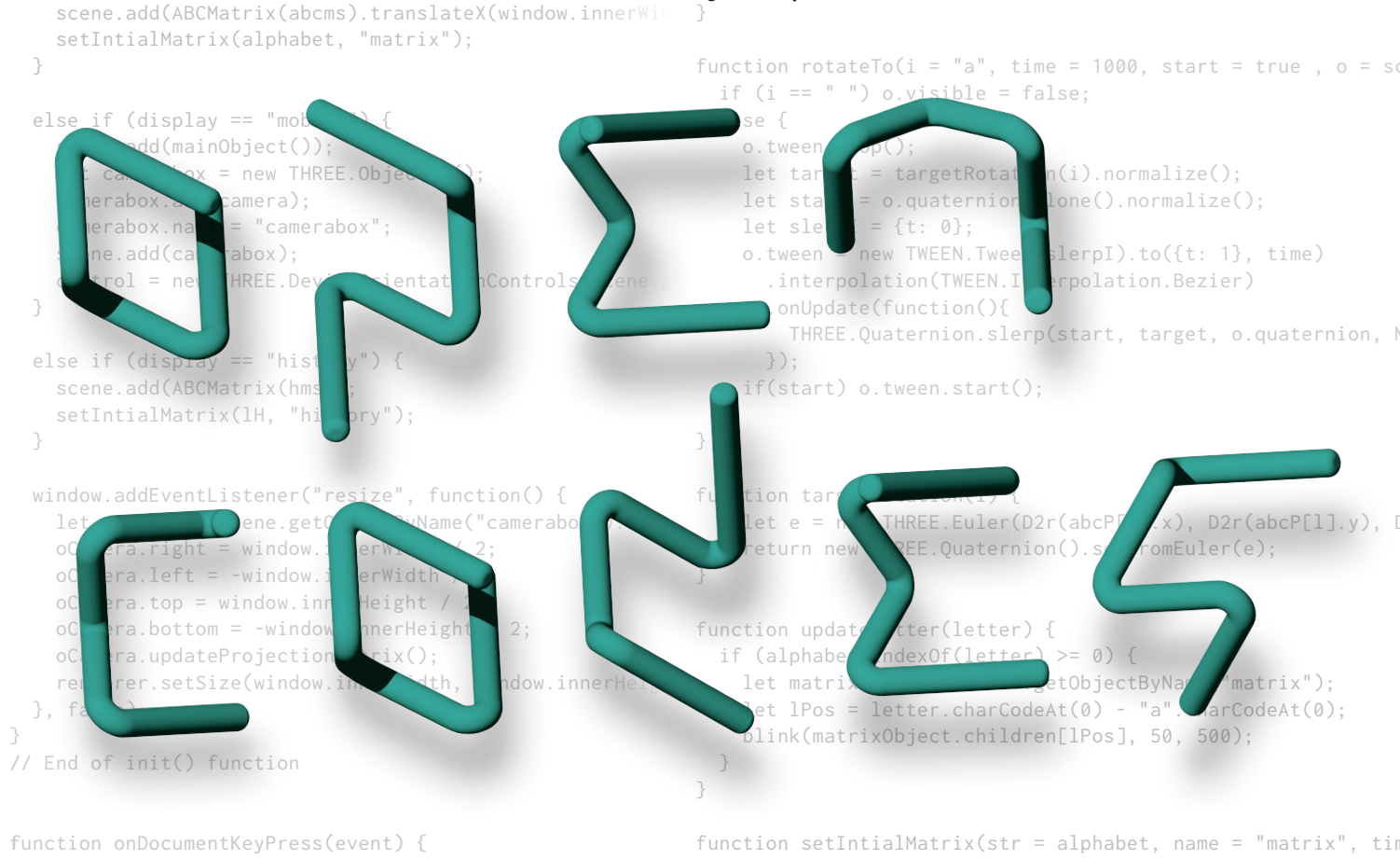 Zu sehen ist das Logo von »Open Codes« in türkiser Farbe auf weißem Hintergrund mit hellgrauem Code darauf