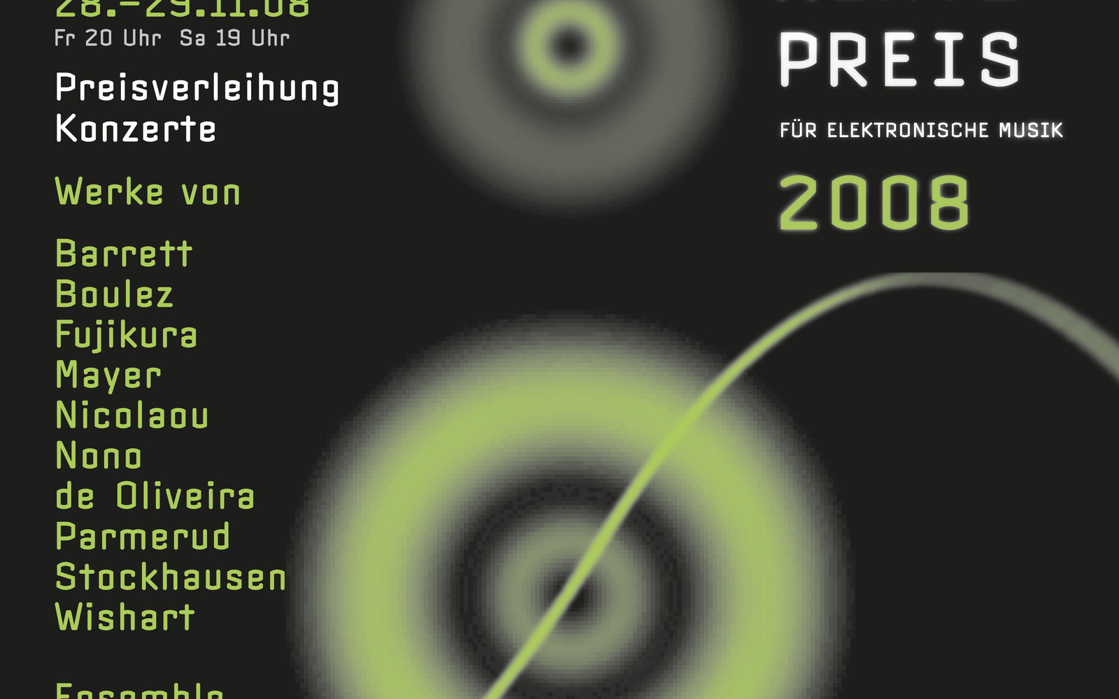 Webbanner des Giga-Hertz-Preis 2008 am ZKM | Karlsruhe