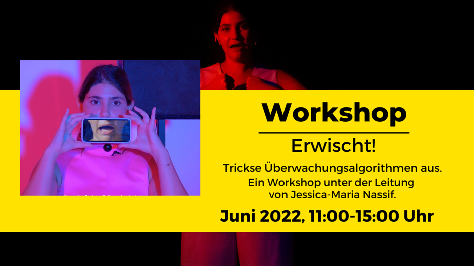 Zu sehen ist das Keyvisual des Workshops »Erwischt«