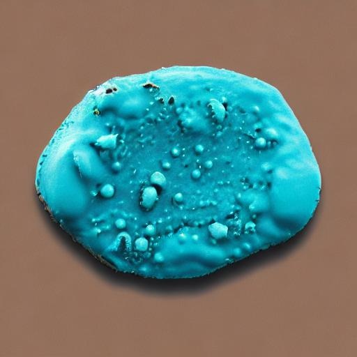AI generated turquoise object