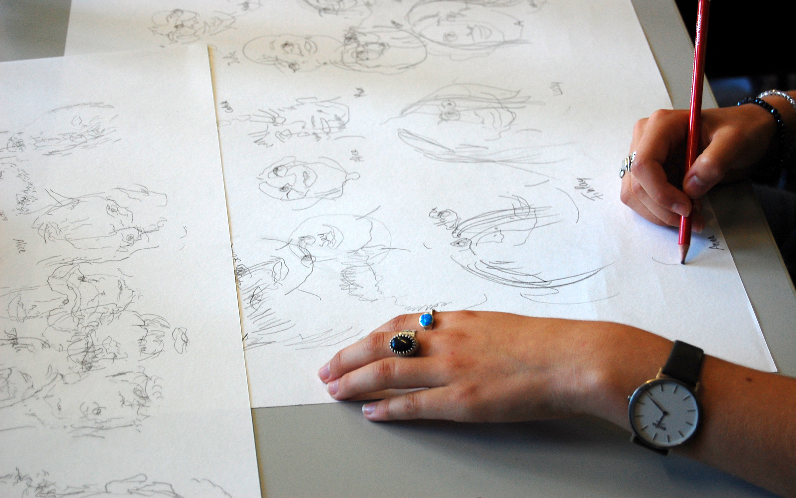 Zeichenworkshop in der Museumskommunikation.