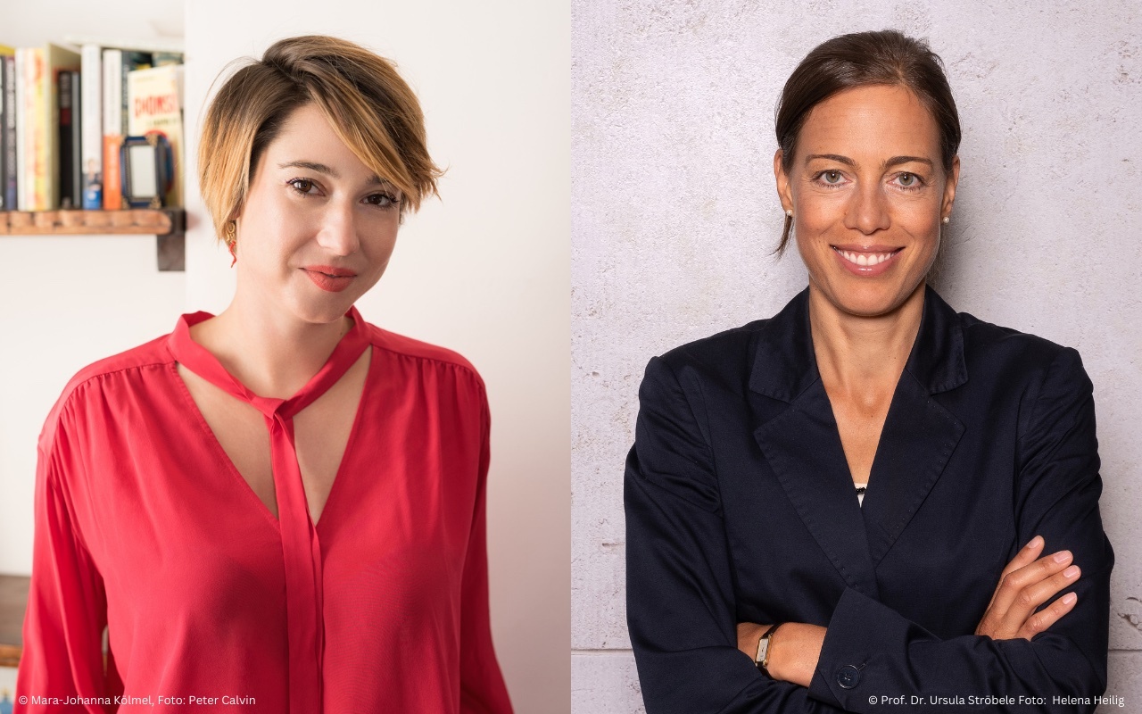 Portraits of Mara-Johann Kölmel and Ursula Ströbele