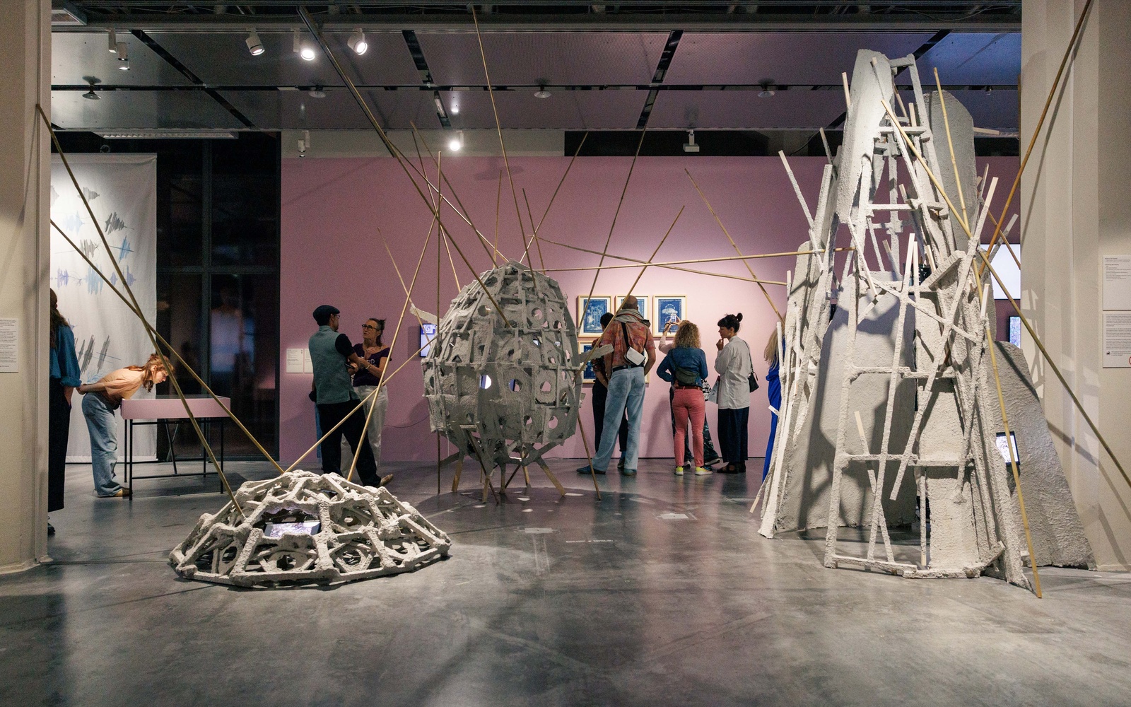 View into the exhibition Assembling Grounds
