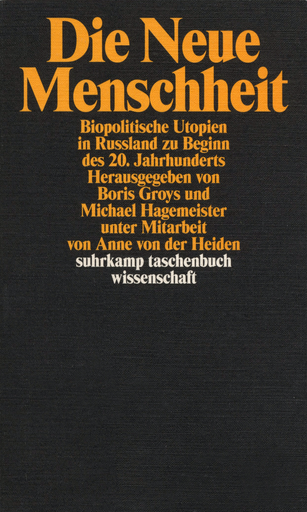 Cover der Publikation »Die neue Menschheit«