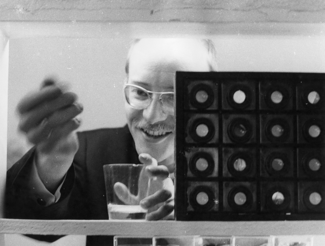 Christian Chruxin at an exhibition