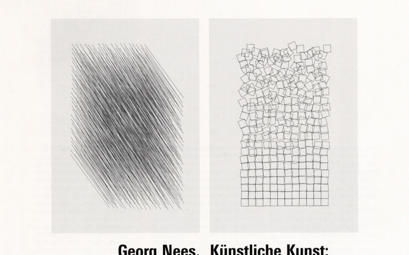 Cover der Publikation »Georg Nees: Künstliche Kunst. Die Anfänge«