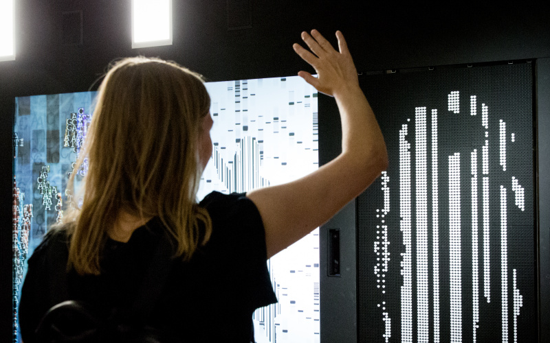 Blick in die Ausstellung »Open Codes«
