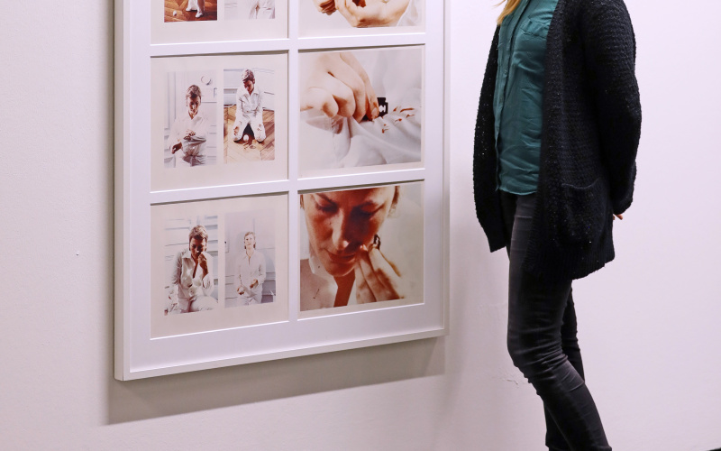 Blick in die Ausstellung »FEMINISTISCHE AVANTGARDE der 1970er-Jahre«