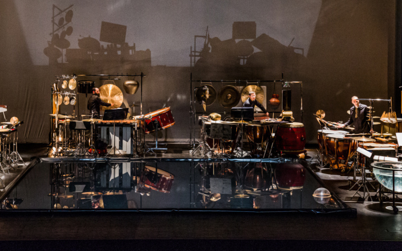 Les Percussions de Strasbourg beim Auftritt