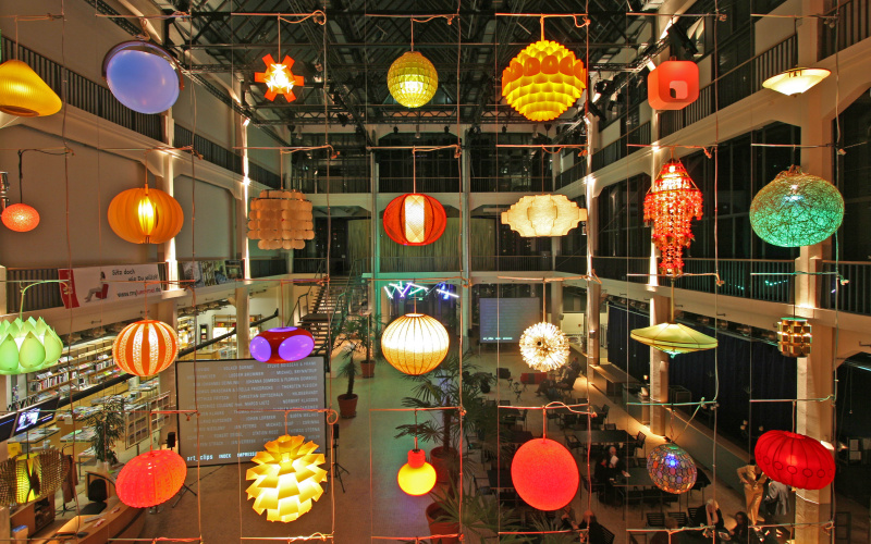 Installationsansicht "Space Invaders"